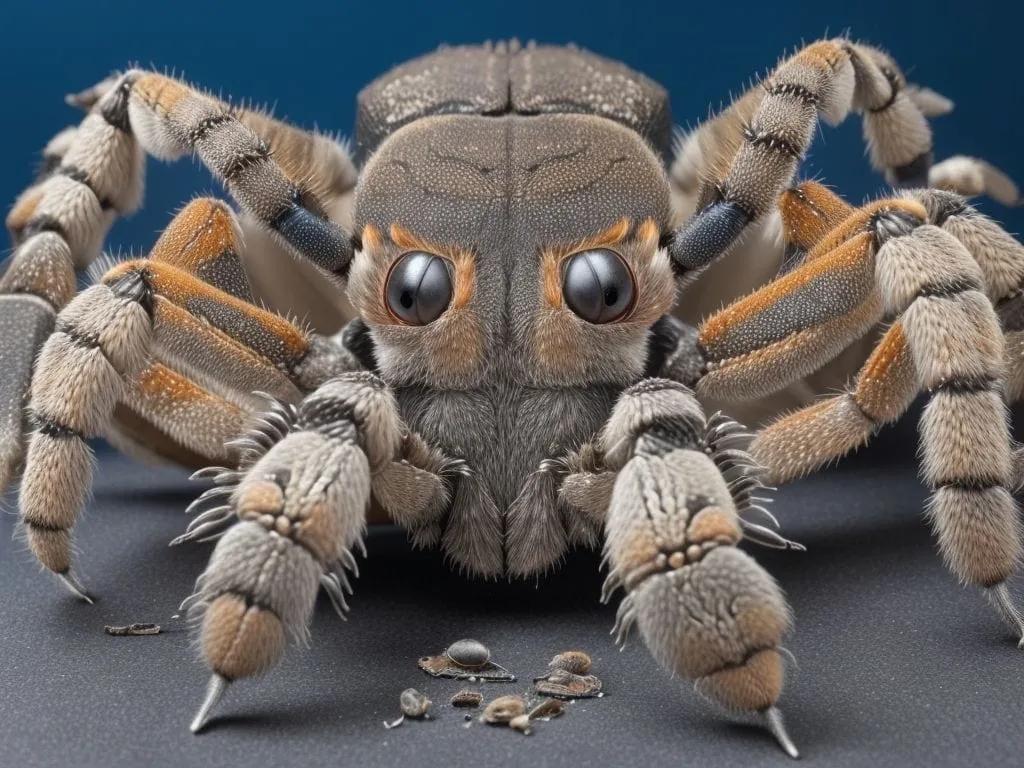 19230 pink toe tarantula molting 2